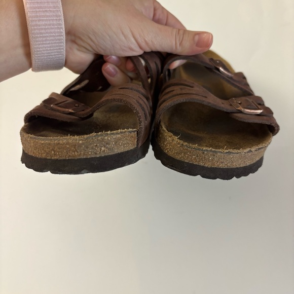 Birkenstock Women’s Brown Leather Strappy Sandals Size 9 US 40 EU shoes - Picture 4 of 9